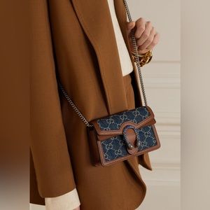 Gucci Super Mini Denim Dionysus Crossbody Bag